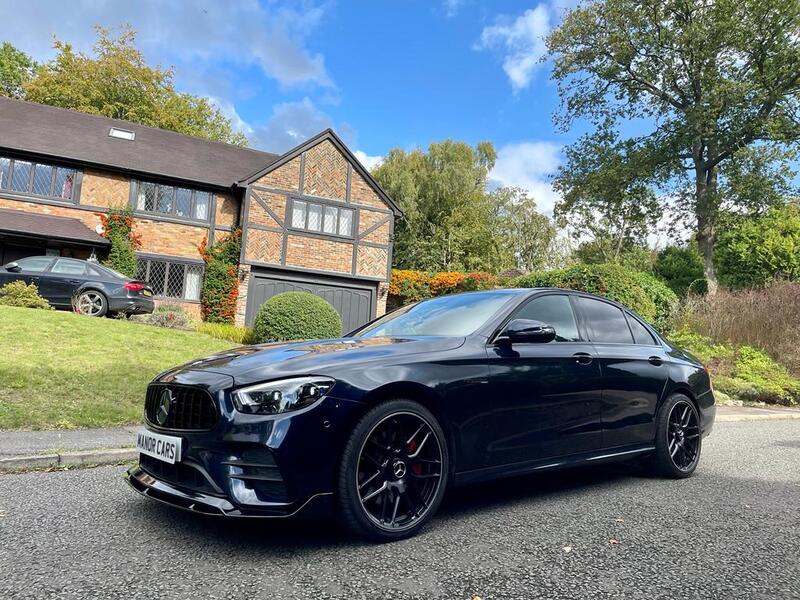 View MERCEDES-BENZ E CLASS 2021 MERCEDES E300 DE AMG LINE HYBRID PHEV 4dr Diesel Saloon NEW SHAPE ** FULL E63S STYLING PACK **