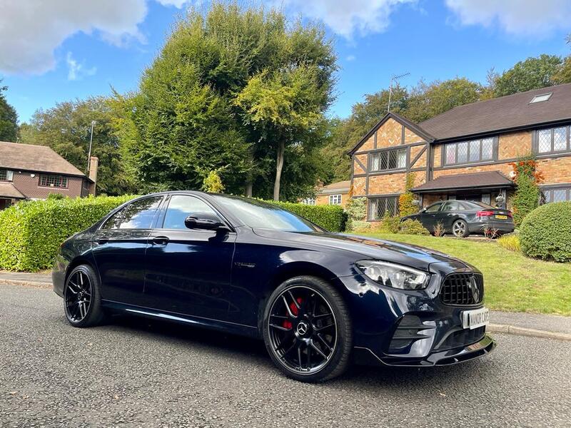 View MERCEDES-BENZ E CLASS 2021 MERCEDES E300 DE AMG LINE HYBRID PHEV 4dr Diesel Saloon NEW SHAPE ** FULL E63S STYLING PACK **