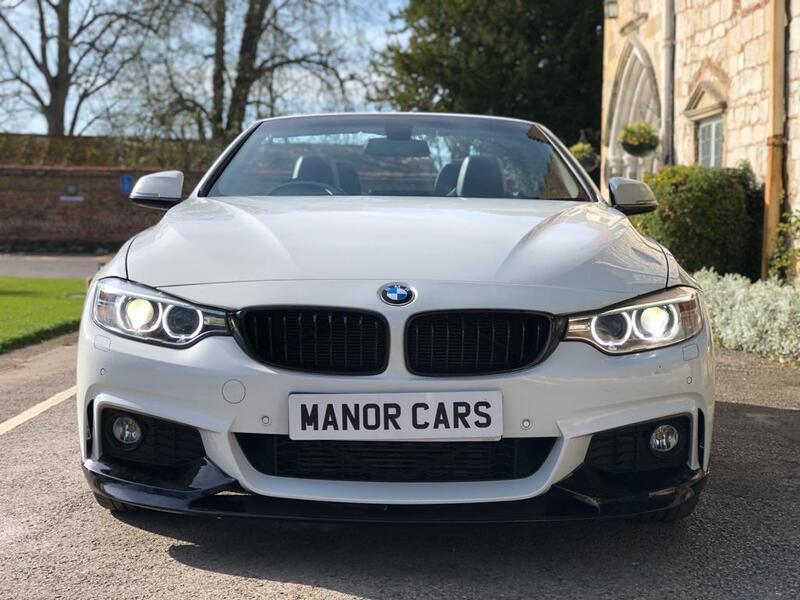 View BMW 4 SERIES 2015 BMW 420d M Sport Auto 2dr Convertible White M PERFORMANCE PACK + 2018 FACELIFT  *** NOW SOLD **