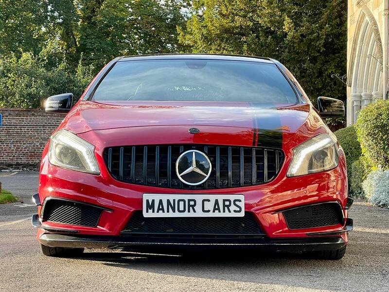 View MERCEDES-BENZ A CLASS 2015 64 MERCEDES A45 AMG 2.0 DCT AUTO 4MATIC RED HATCHBACK STAGE 2 MSL ** RESERVED FOR SIMON ** SOLD