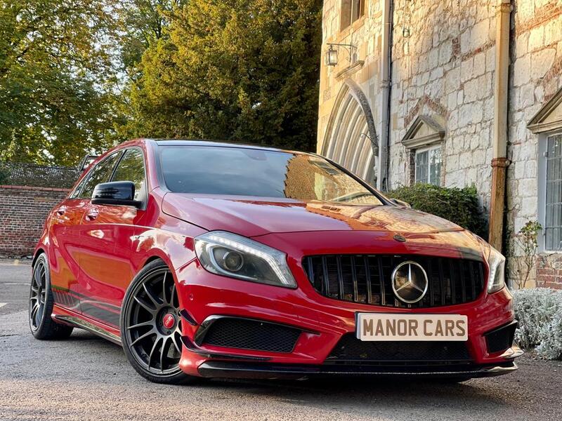 View MERCEDES-BENZ A CLASS 2015 64 MERCEDES A45 AMG 2.0 DCT AUTO 4MATIC RED HATCHBACK STAGE 2 MSL ** RESERVED FOR SIMON ** SOLD