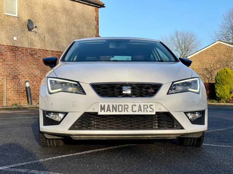 View SEAT LEON 2015 SEAT LEON FR 2.0 TDI FR TECHNOLOGY DSG AUTO 184 BHP COUPE WHITE