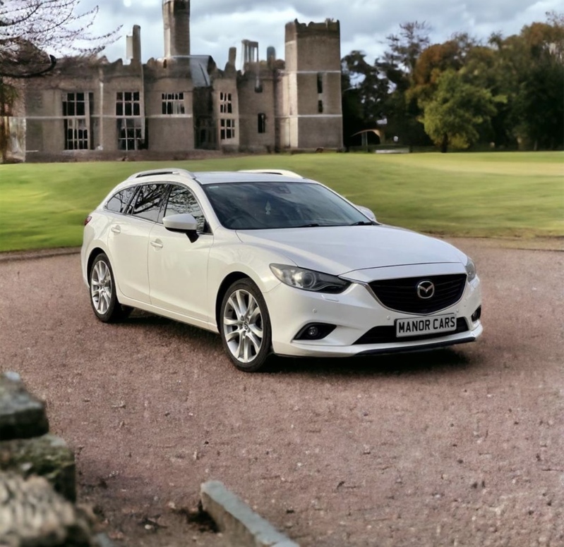 View MAZDA MAZDA6 MAZDA 6 SPORT NAV 2.2D SKYACTIV-D 5DR ESTATE WHITE  ** ULEZ FREE **