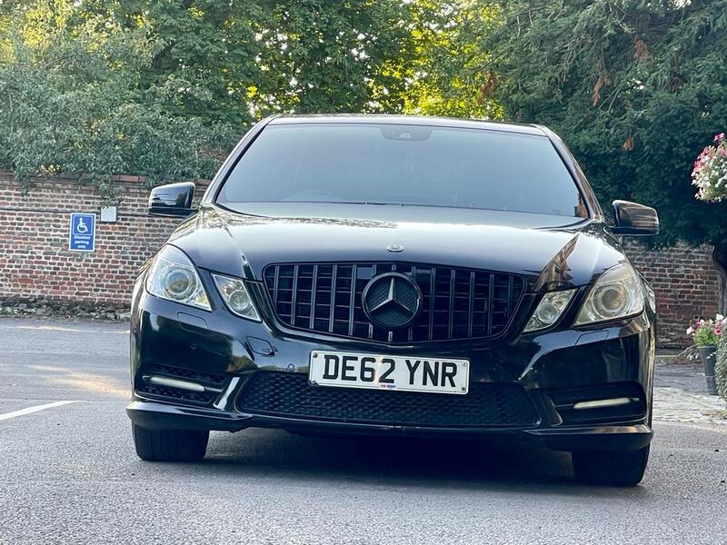 View MERCEDES-BENZ E CLASS 2013 62 MERCEDES E220D AMG SPORT BLUE EFY DIESEL SALOON BLACK PACK  E63 STYLE LOOKS   ** NOW SOLD **